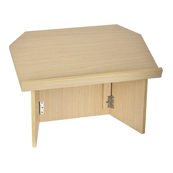 AdirOffice 19" Tabletop Lectern With Cover, Medium Oak (661-05-MEO) - Image 2