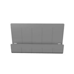 Deflect-O Oasis 16.35" X 24" Standing Desk Privacy Panel Organizer, Gray, 4/Pack (400005X)