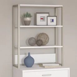 Office By Kathy Ireland® Method Bookcase Hutch, White (KI70206)