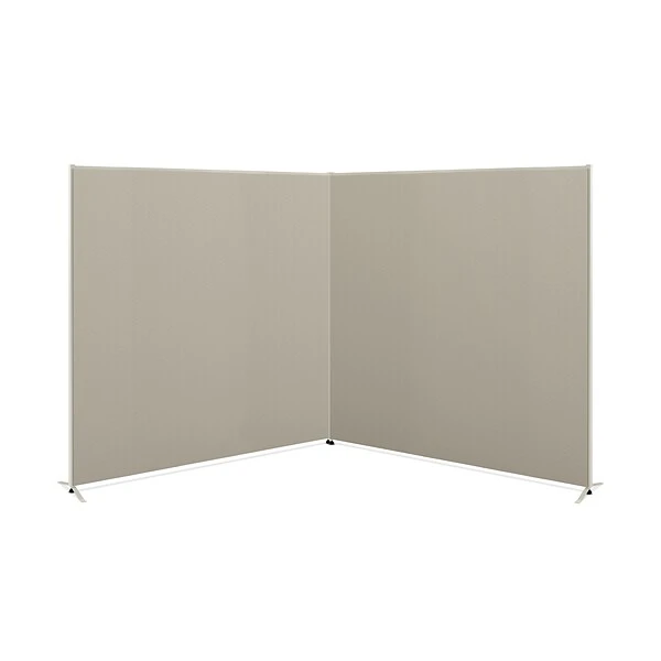 HON Verse 90-Degree Panel, 60"H X 60"W, Light Gray Finish, Gray Fabric (HONVERS906060)