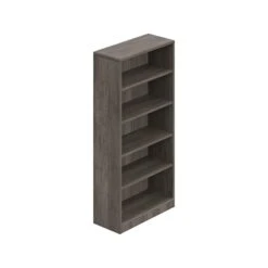 Offices To Go 4-Shelf 71"H Bookcase, Artisan Gray (TDSL71BCAGL)
