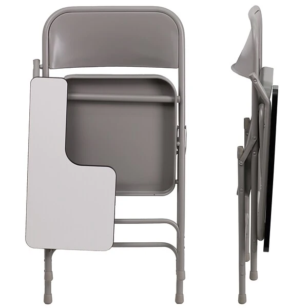 Flash Furniture Premium Steel Folding Chair With Right-Handed Tablet Arm (HF309ASTRT) - Image 7
