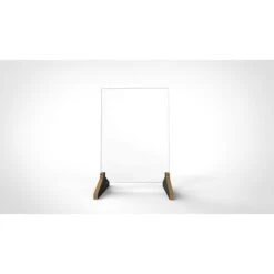 Waddell Freestanding Sneeze Guard, 23"H X 15"W, Clear/Black, Acrylic (SG2)