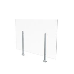 Global Clamp Mount Sneeze Guard, 36"H X 48"W, Clear Acrylic (GCTCSG3648LP)