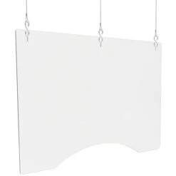 Deflect-O Hanging Sneeze Guard, 24"H X 36"W, Clear Acrylic, 2/Carton (PBCHA3624)
