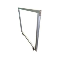 Ghent Clamp Mount Sneeze Guard, 24"H X 29"W, Clear Acrylic (DPSC2429-A)