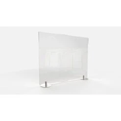 Ghent Non-Tackable Desktop Free Standing Protection Screen, 24"H X 29"W, Clear Plastic (DPSC2429-F)