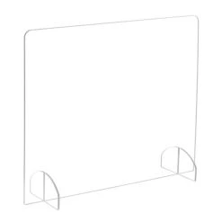 Safco Freestanding Sneeze Guard, 23.5"H X 29.5"W, Clear Acrylic (7502CL)