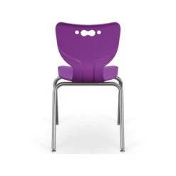 MooreCo Hierarchy 4-Leg Plastic School Chair, Purple (53318-1-PURPLE-NA-CH)