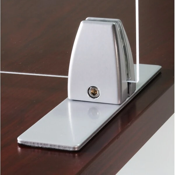 OfficeSource 24"W X 30"H Acrylic Non-Tackable Screens With Free-Standing Panel Feet, Clear, 2/Pk (VARFSPB3024C) - Image 3