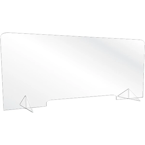 U.S. Stamp & Sign 23" X 47" Acrylic Non-tackable Sneeze Guard, Clear (8448)