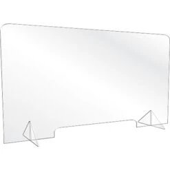 U.S. Stamp & Sign 31" X 47" Acrylic Non-tackable Sneeze Guard, Clear (8447)