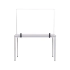 MasterVision Protector Series 35.4"x 47.2" Glass Non-Tackable Desktop Divider, Clear (GL08019101)