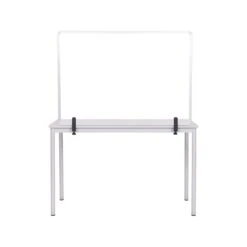 MasterVision Protector Series 27.6" X 40.9" Glass Non-Tackable Desktop Divider, Clear (GL34019101)