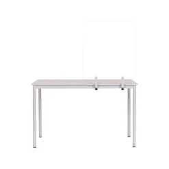 MasterVision Protector Series 35.4" X 35.4" Glass Non-Tackable Desktop Divider, Clear (GL2001393)